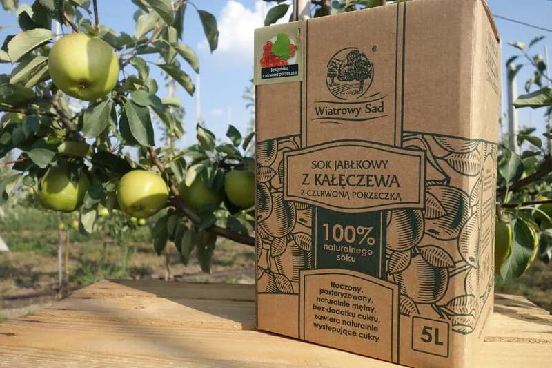 Sok jabłkowy z czerwoną porzeczką 5 l